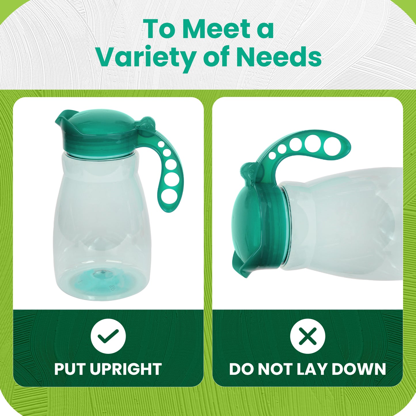 Green 1.5L Citrus jug with handle