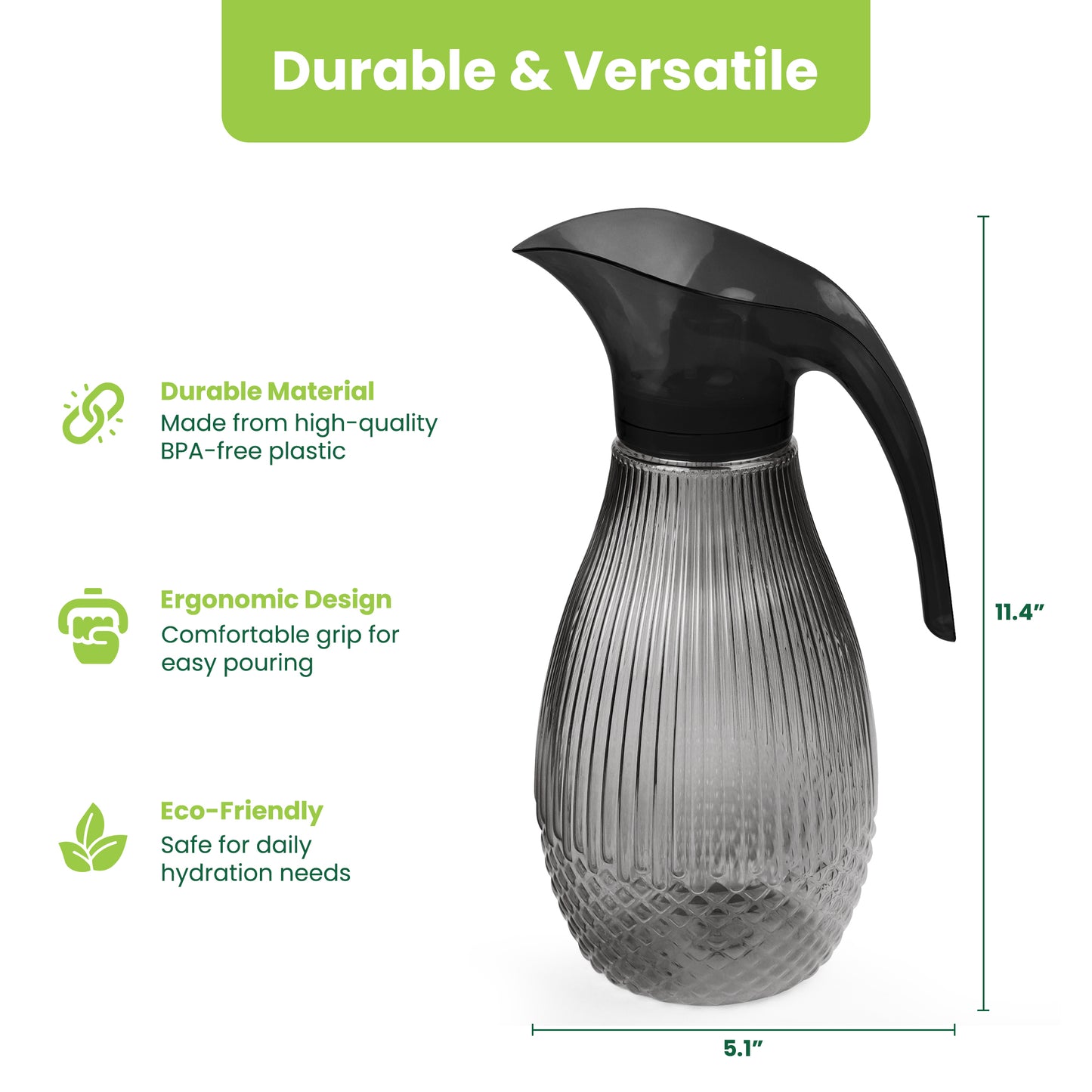 Black Pineapple Plastic Jug 1.5L