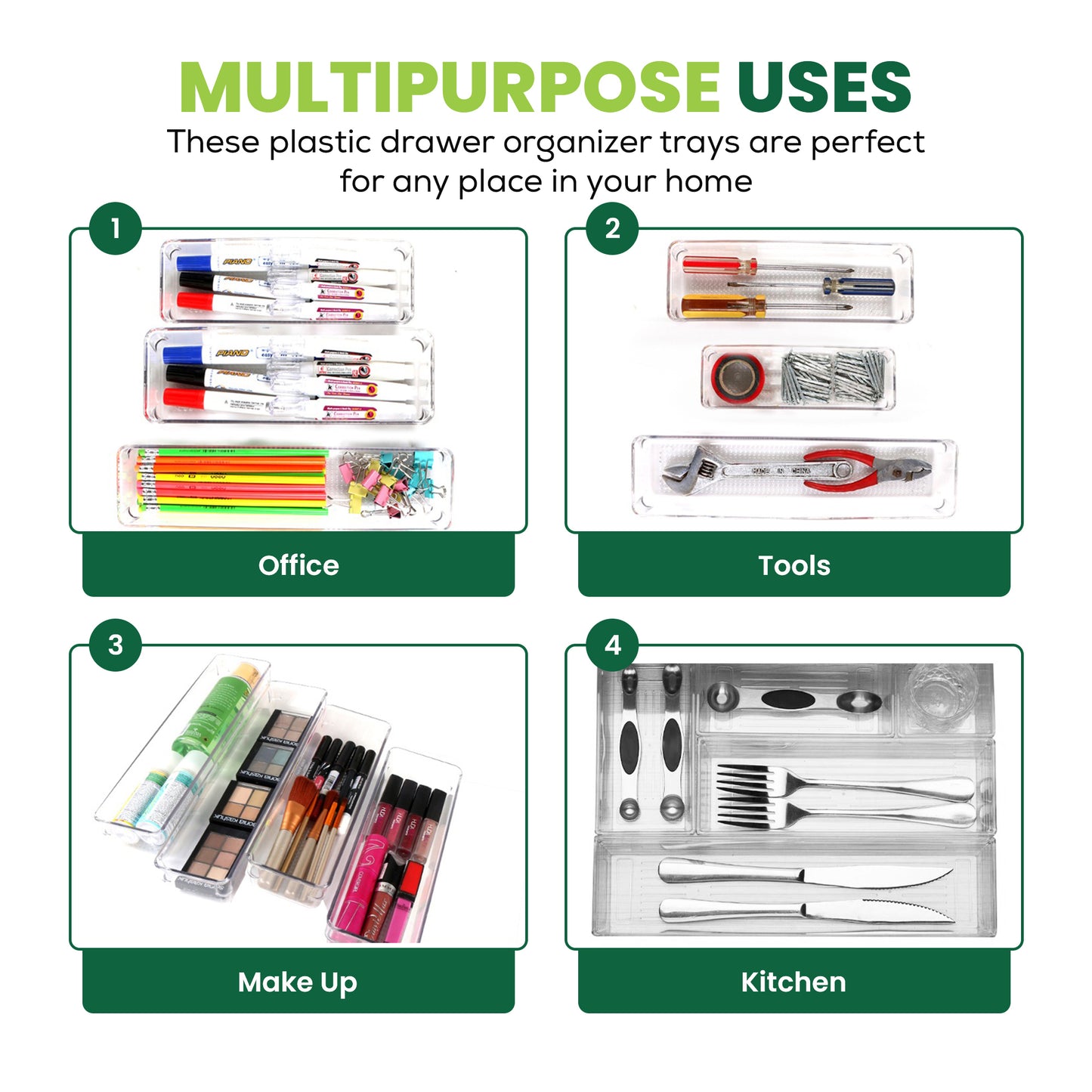 Drawer Organizer Pack of 7