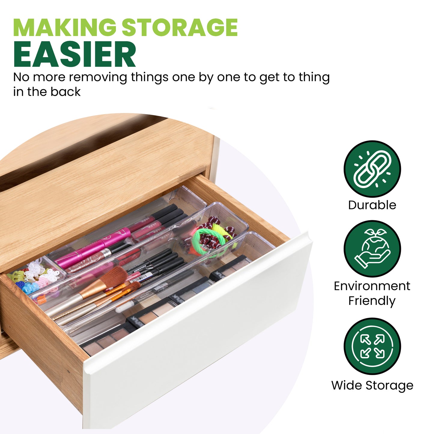 Drawer Organizer Pack of 7