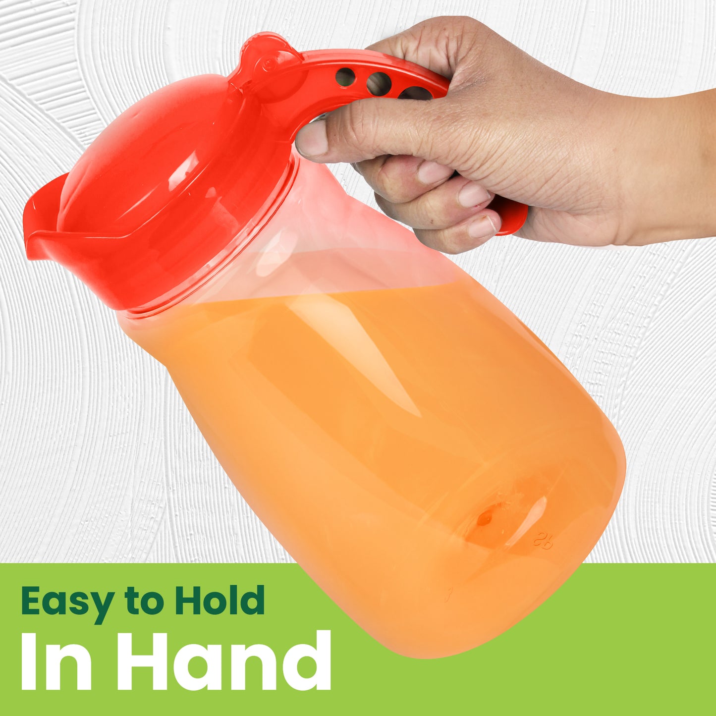 Red 1.5L Citrus jug with handle