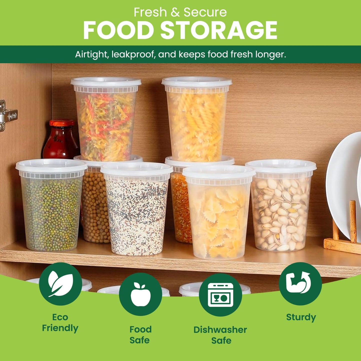 32oz Clear Deli Container Pack of 5