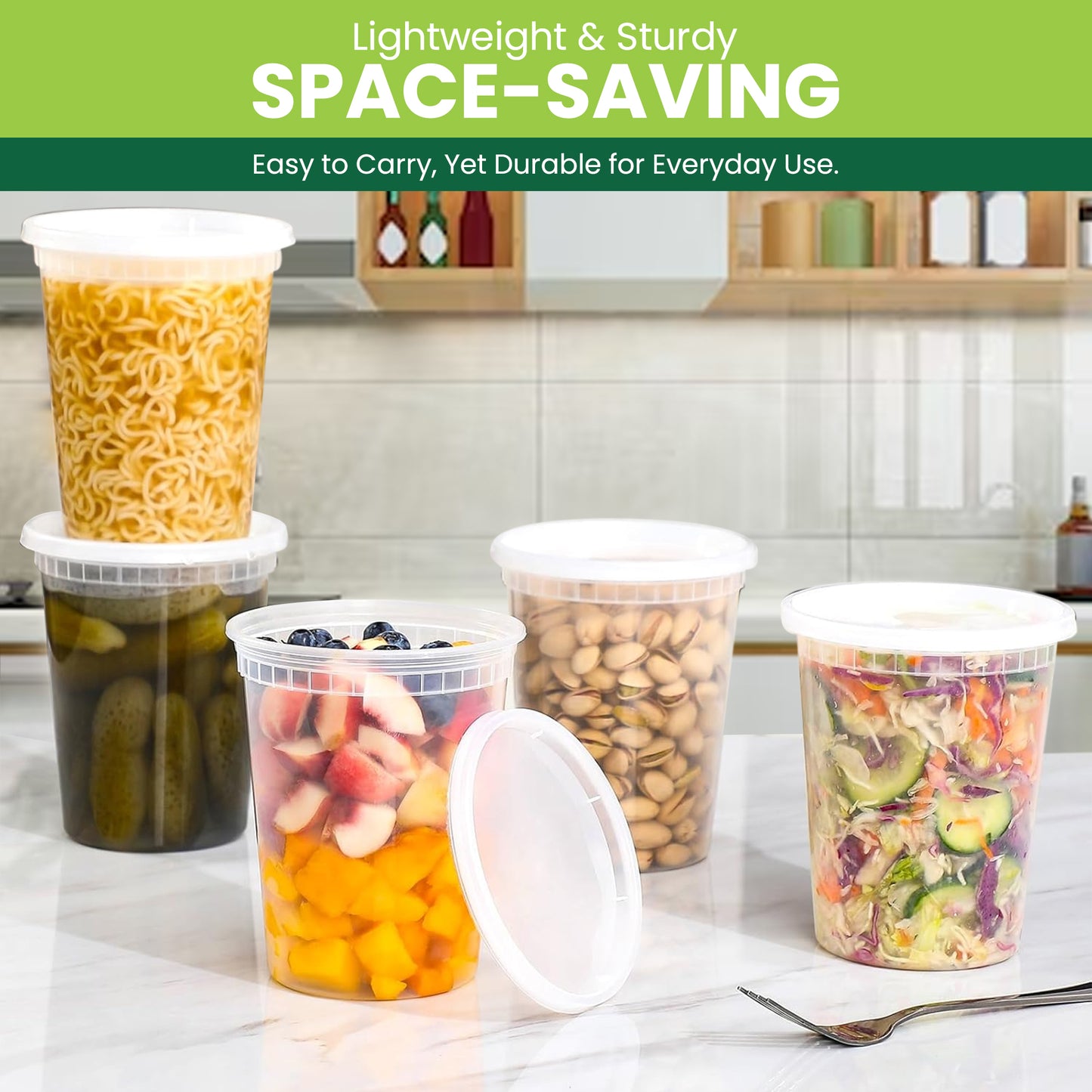 32oz Clear Deli Container Pack of 5