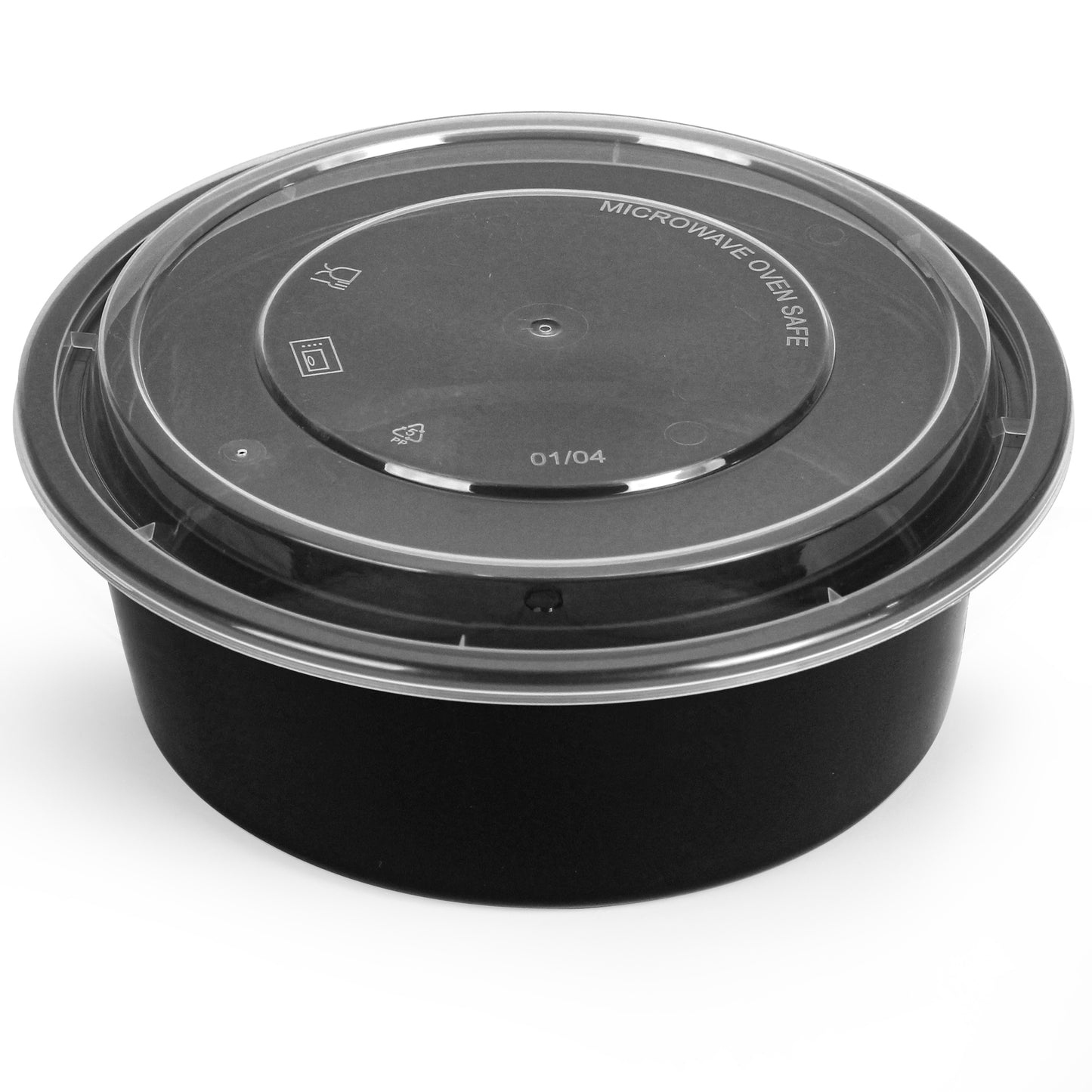 32oz Black base Container- Pack of 5