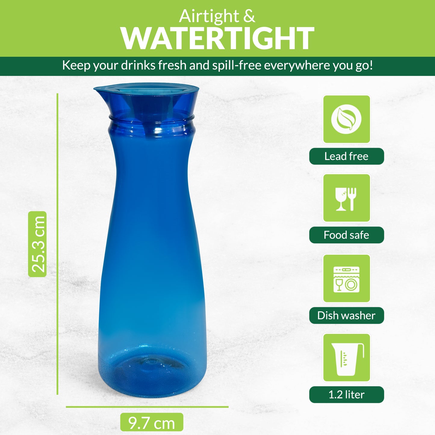 Table Top Fridge bottle 1.2 Ltr (Blue)