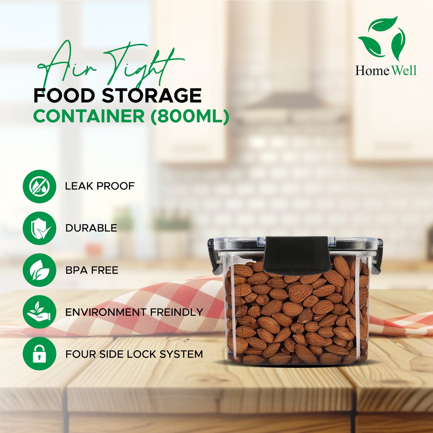 Airtight Food Storage Container 800ml