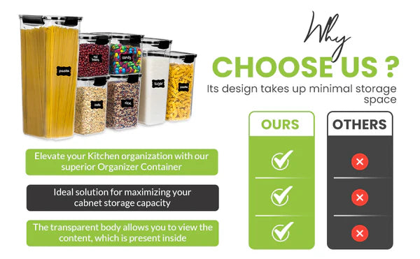 The Complete 5-in-1 Airtight Storage Containers