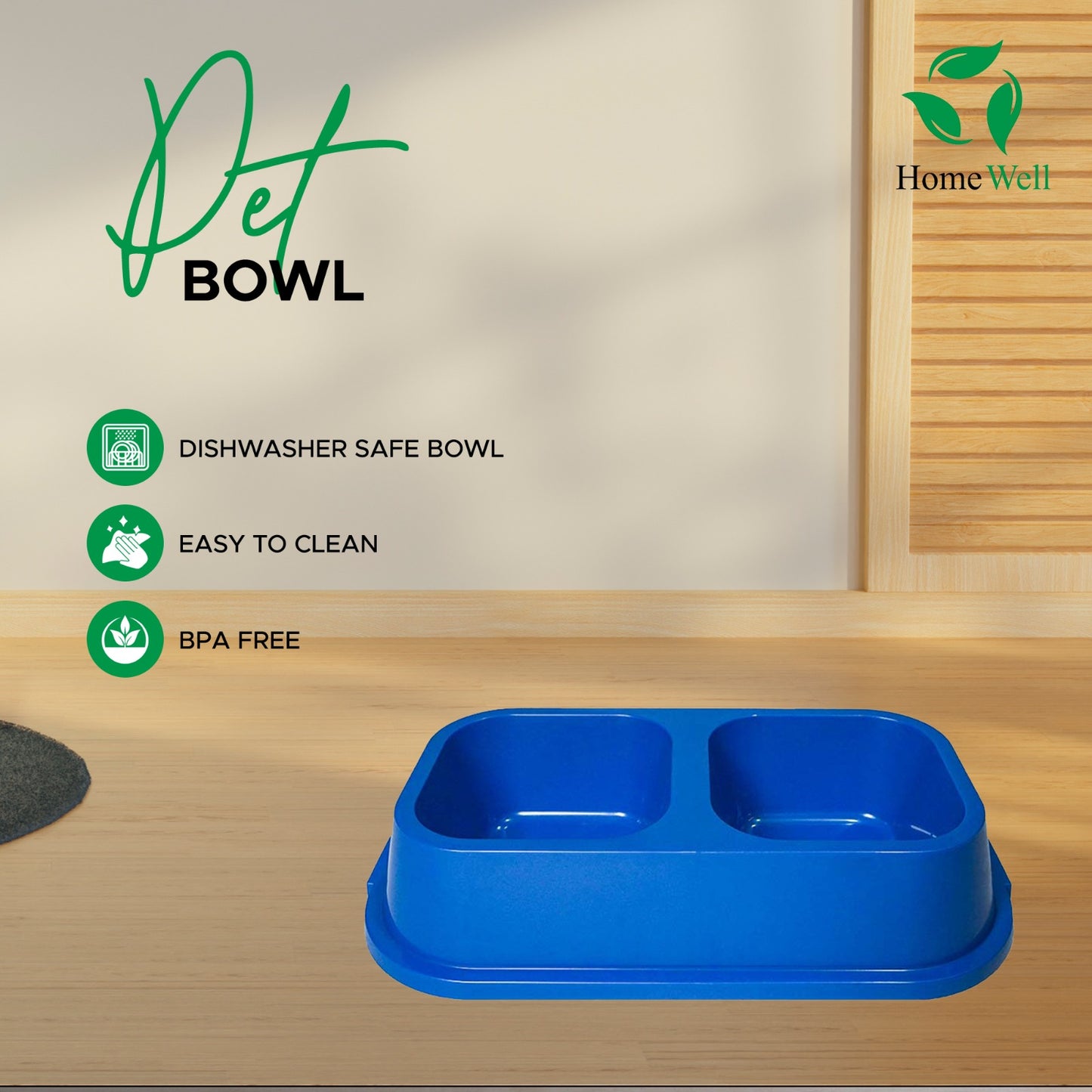 BPA Free Pet 2-in-1 Pet Bowl