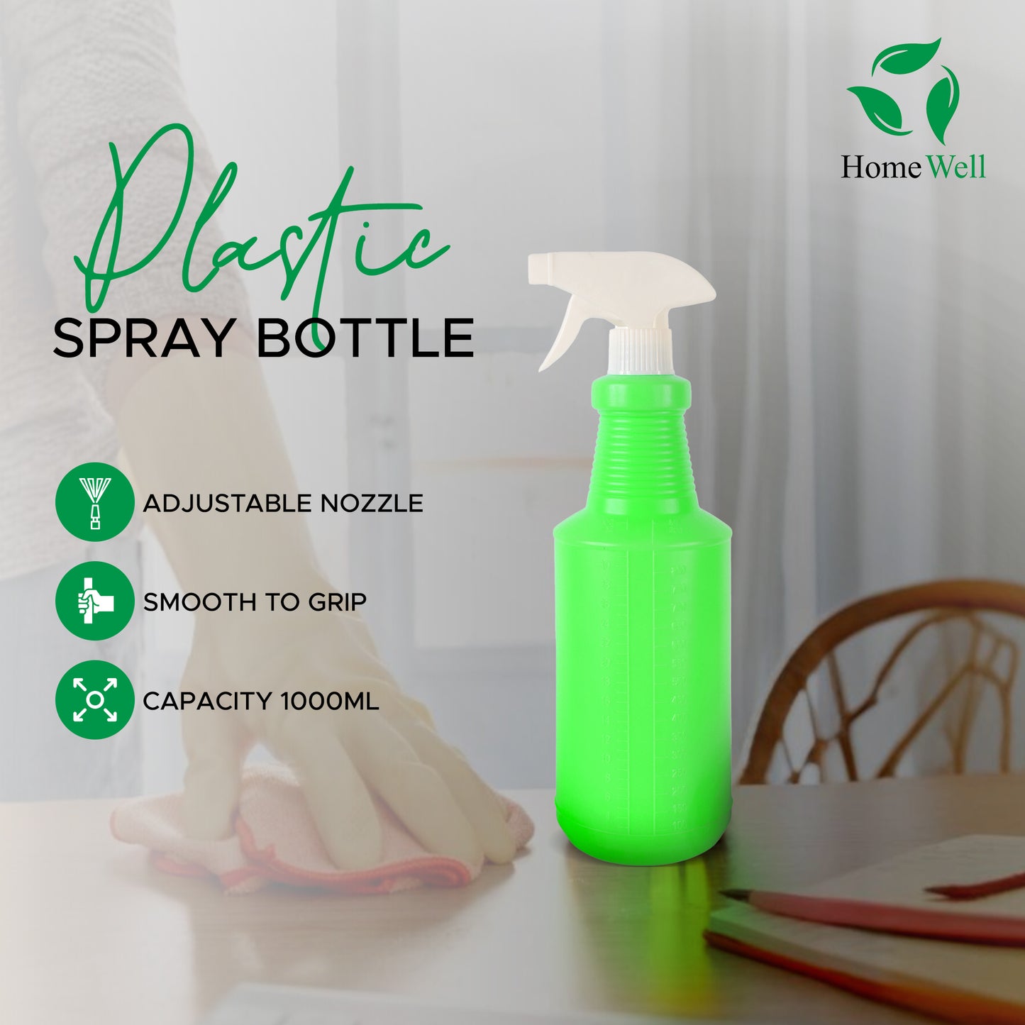 1000ml Spray Bottle Green