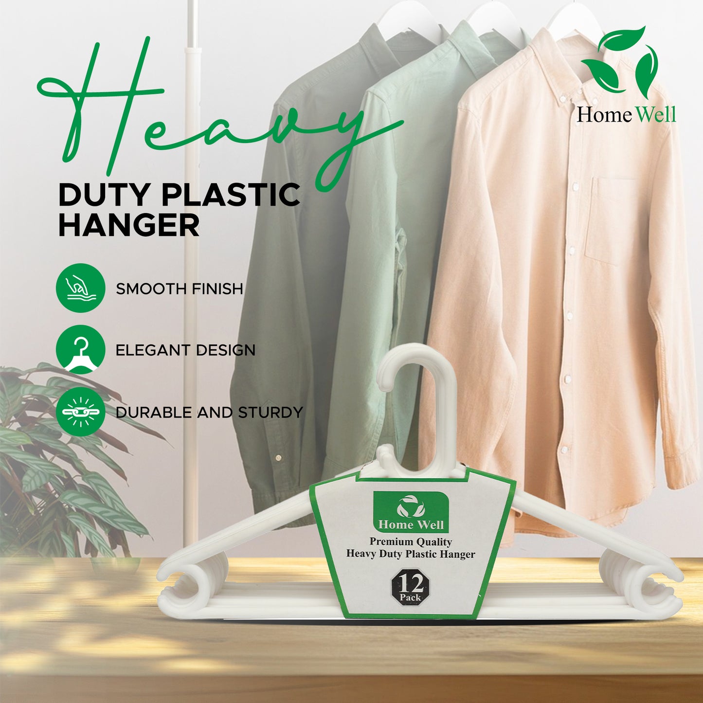 Heavy Duty Hangers Pack of 12
