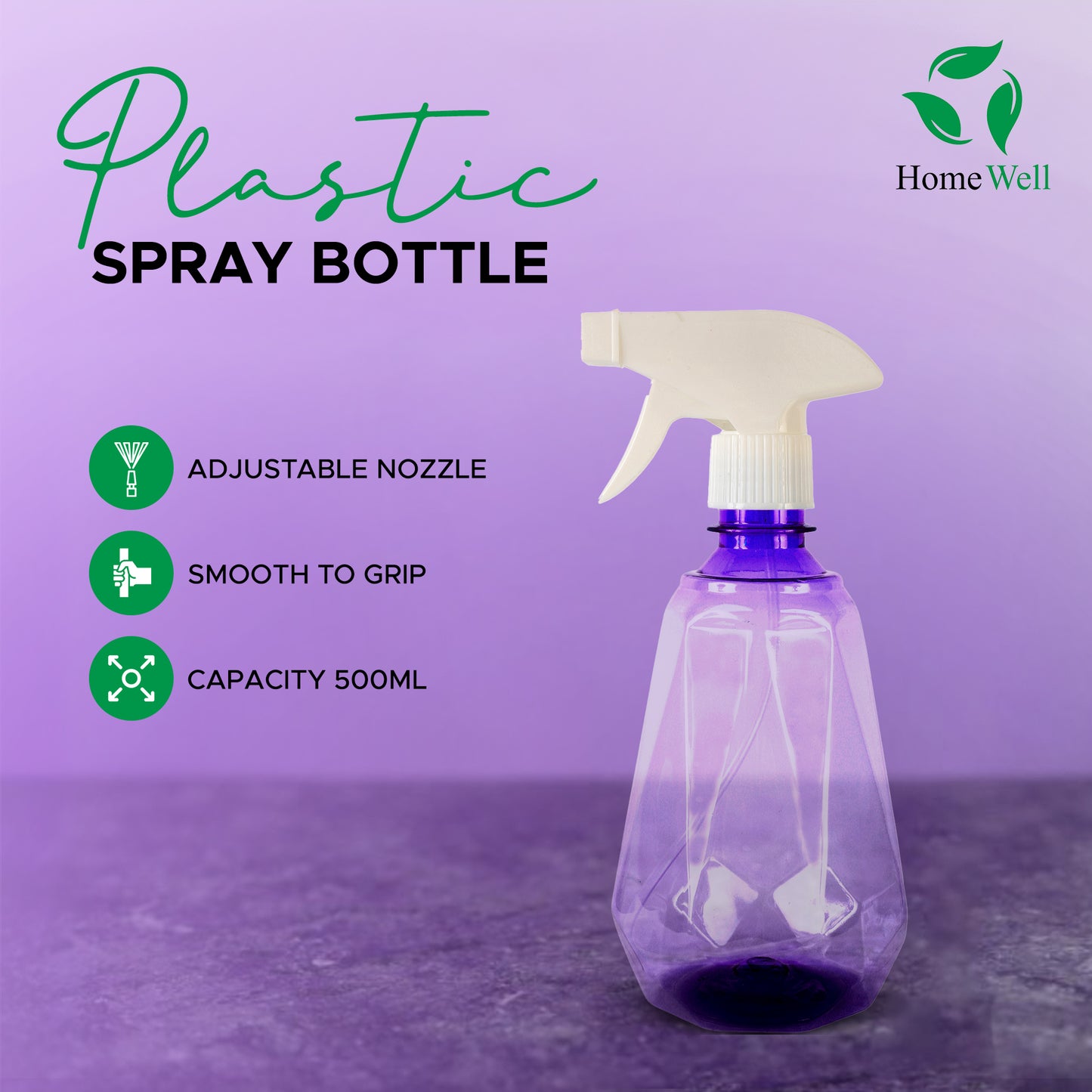 500ml Spray Bottle Purple