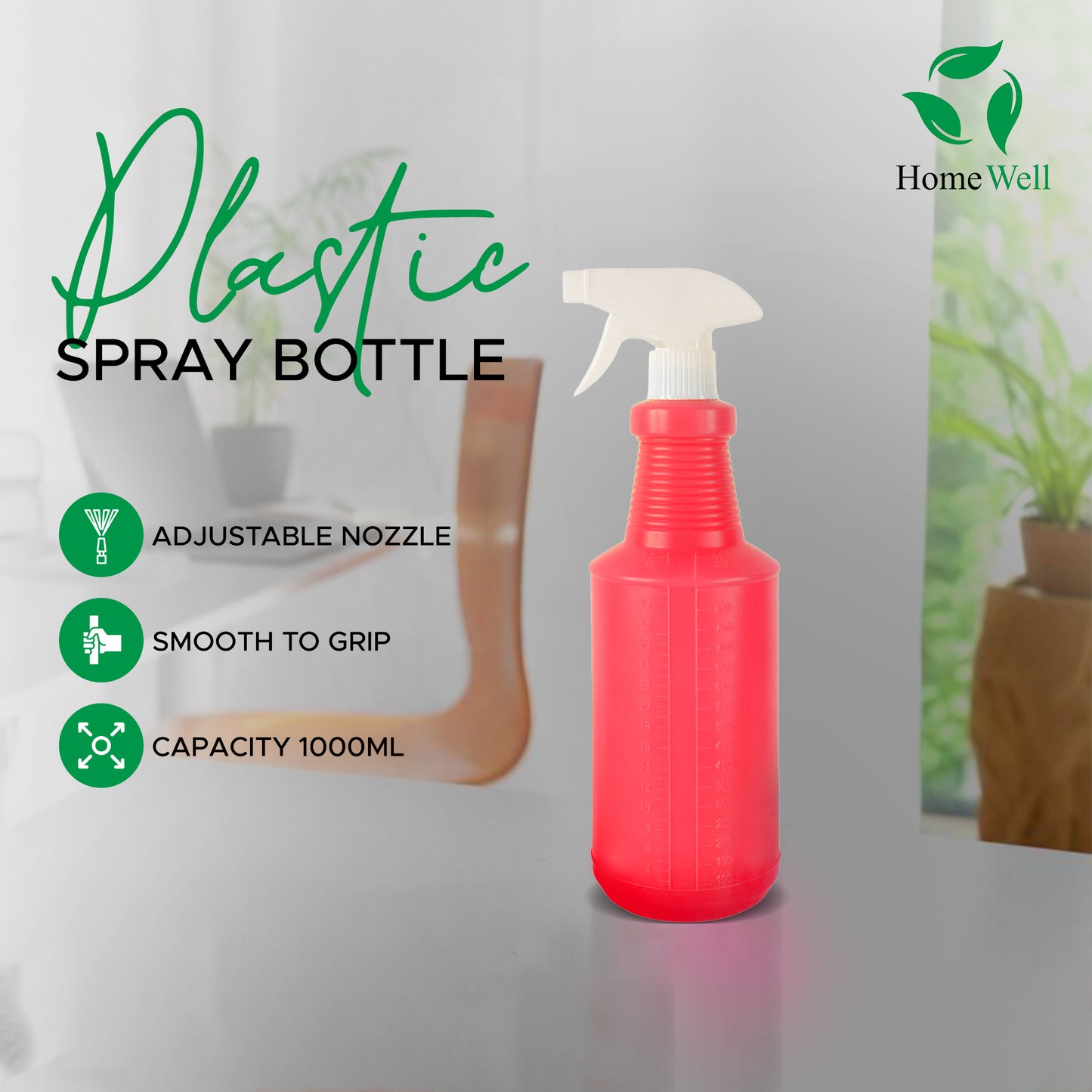 1000ml Spray Bottle Red