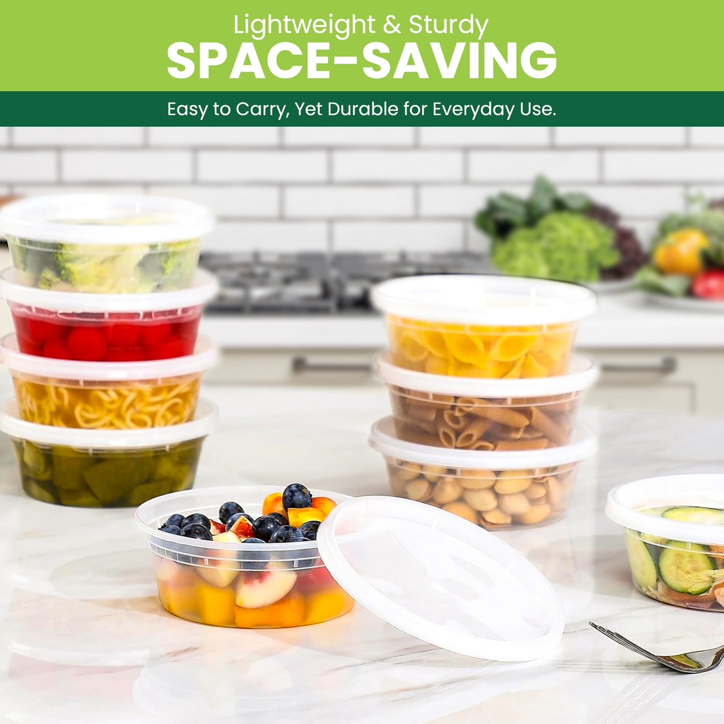 8oz Clear Deli Container Pack of 5
