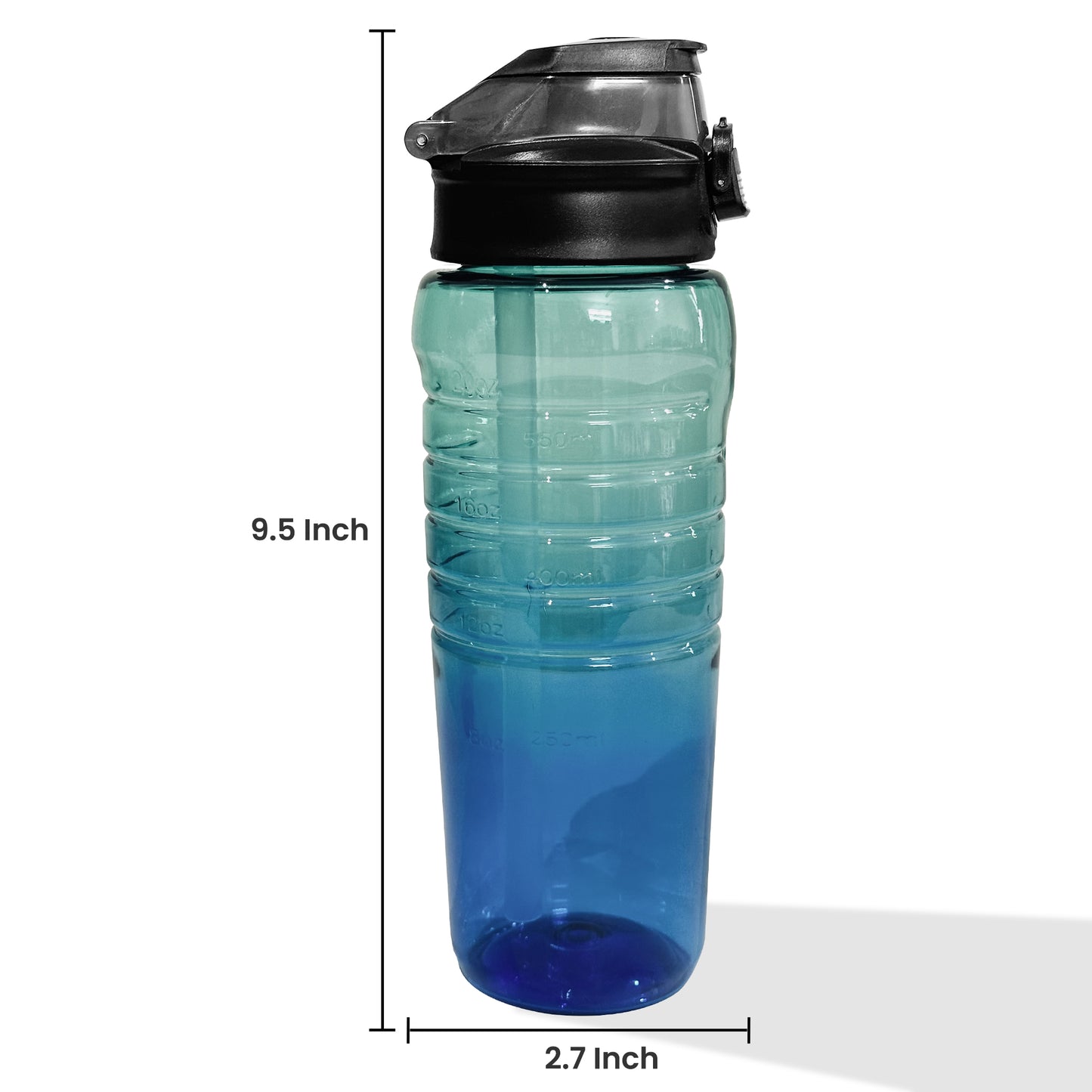 Fusion Sports Bottle 700 ml (Green + Blue)