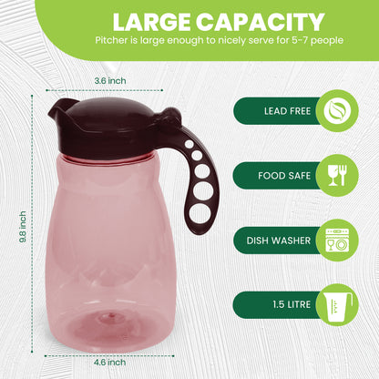 Brown 1.5L Citrus jug with handle