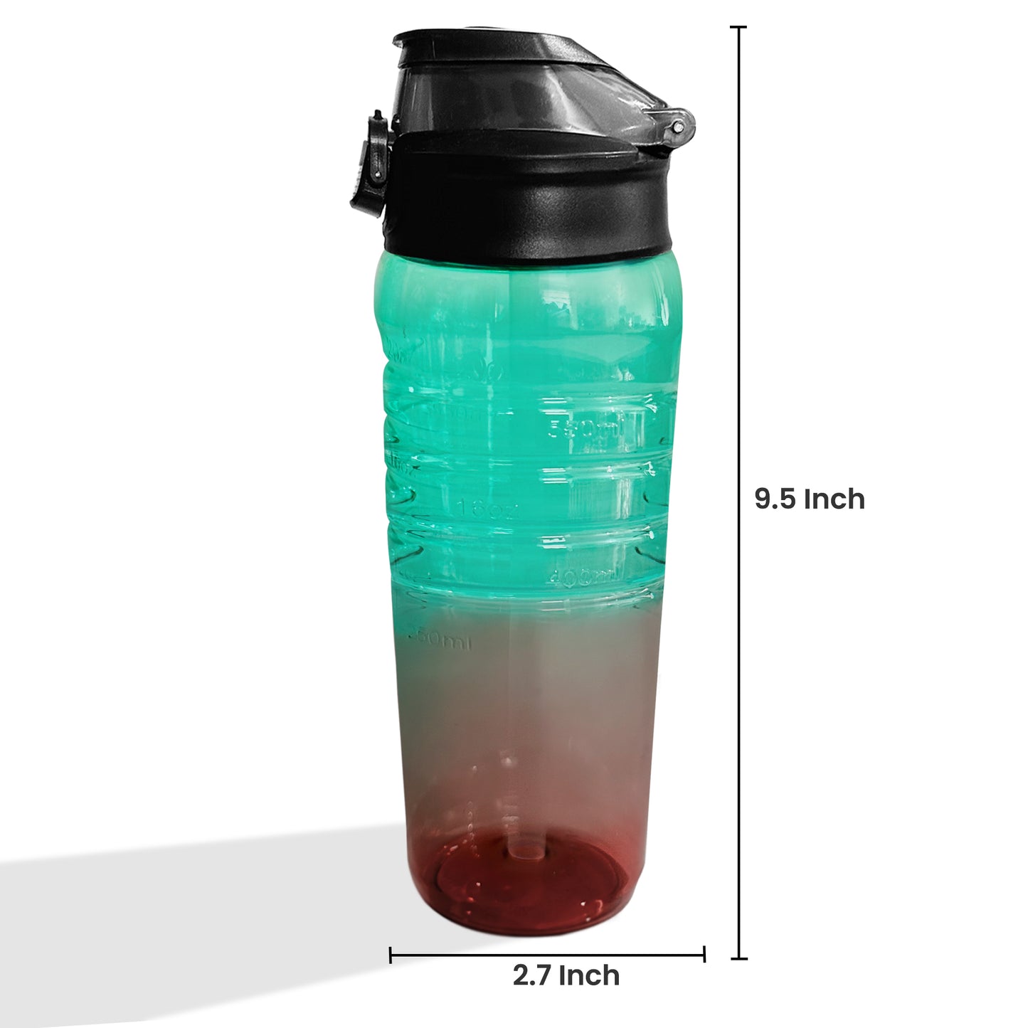 Fusion Sports Bottle 700 ml (Green + Red)