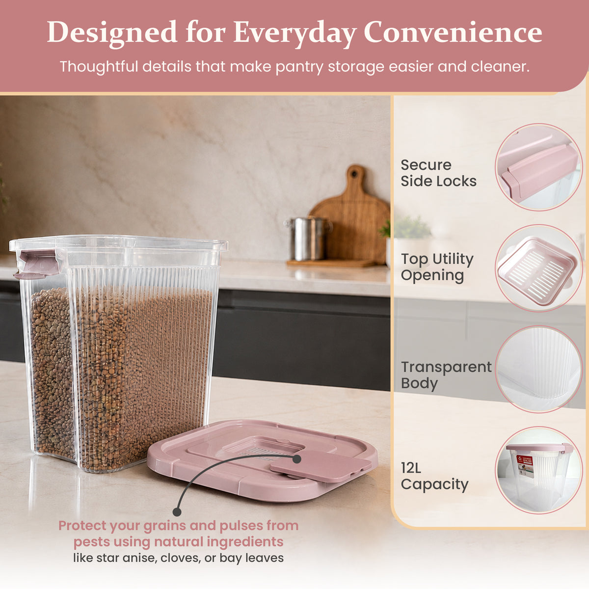 Harvest Food Storage Container 12L