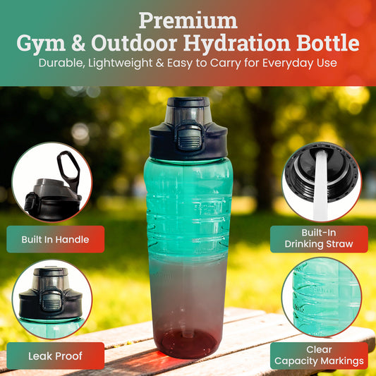 Fusion Sports Bottle 700 ml (Green + Red)