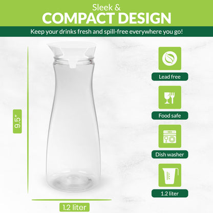 Table Top Fridge bottle 1.2 Ltr (Transparent)