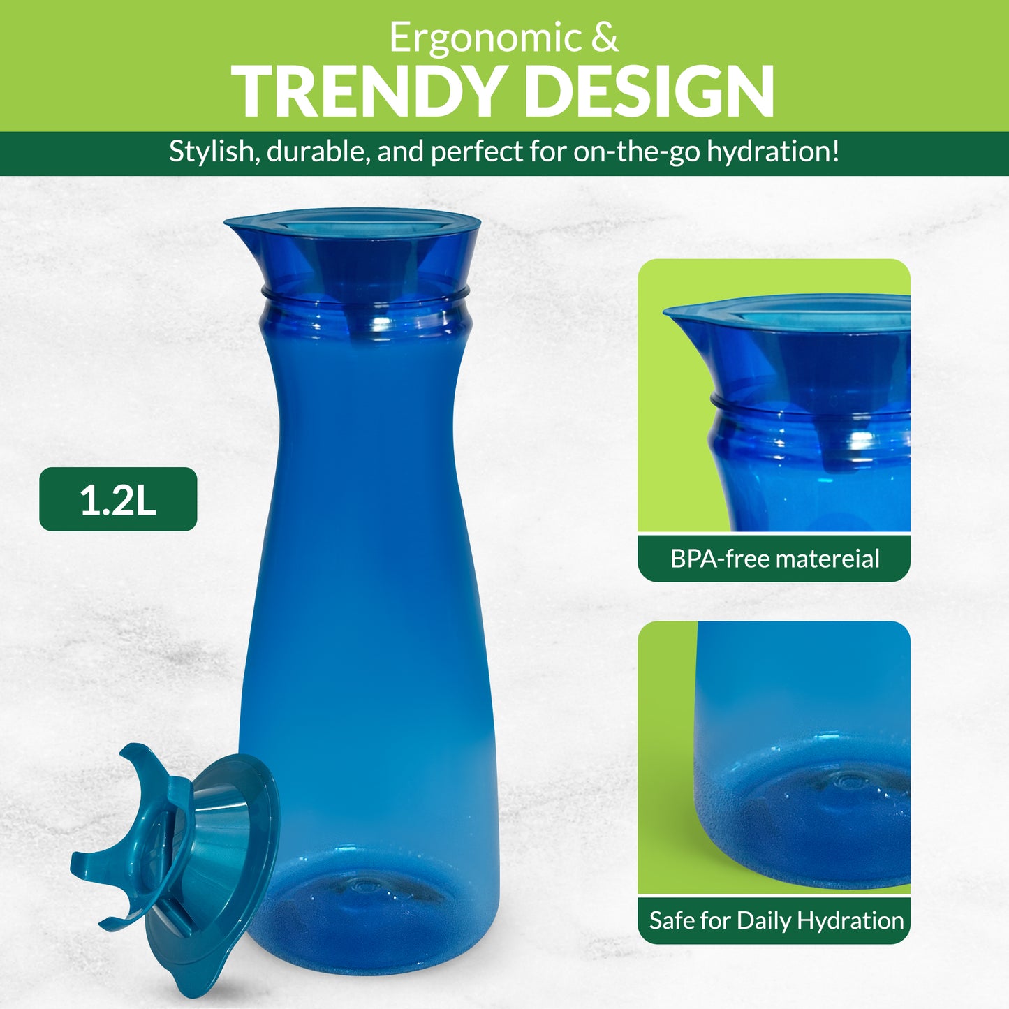 Table Top Fridge bottle 1.2 Ltr (Blue)