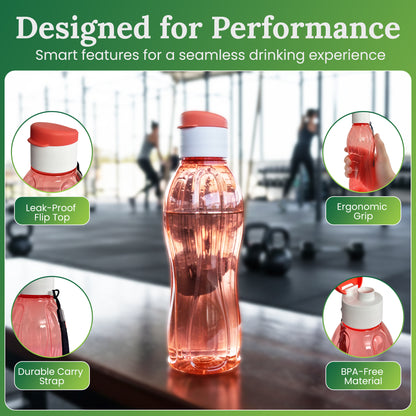 Aqua Fresh Bottle 1 Ltr (Orange)