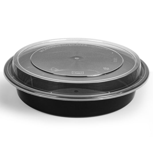 52oz Black base container- pack of 5