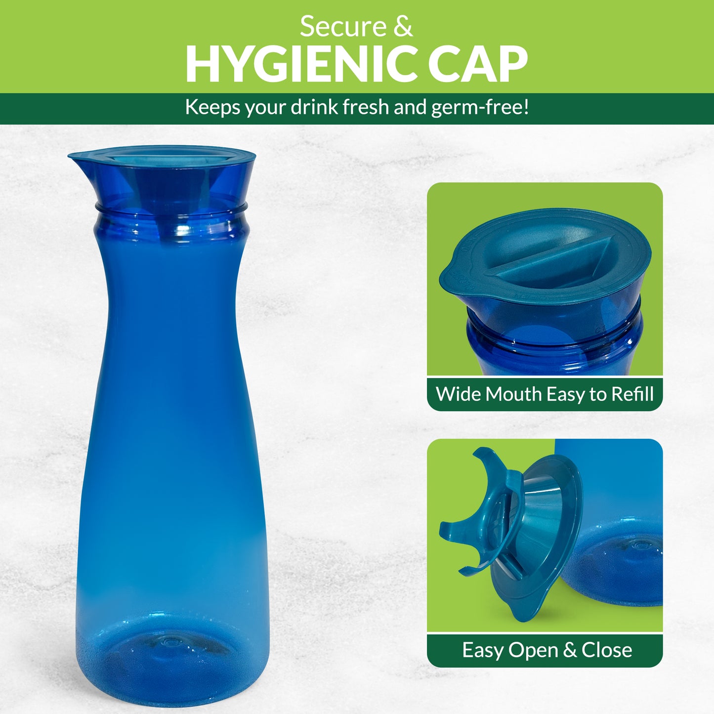 Table Top Fridge bottle 1.2 Ltr (Blue)