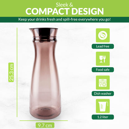 Table Top Fridge bottle 1.2 Ltr (Purple)
