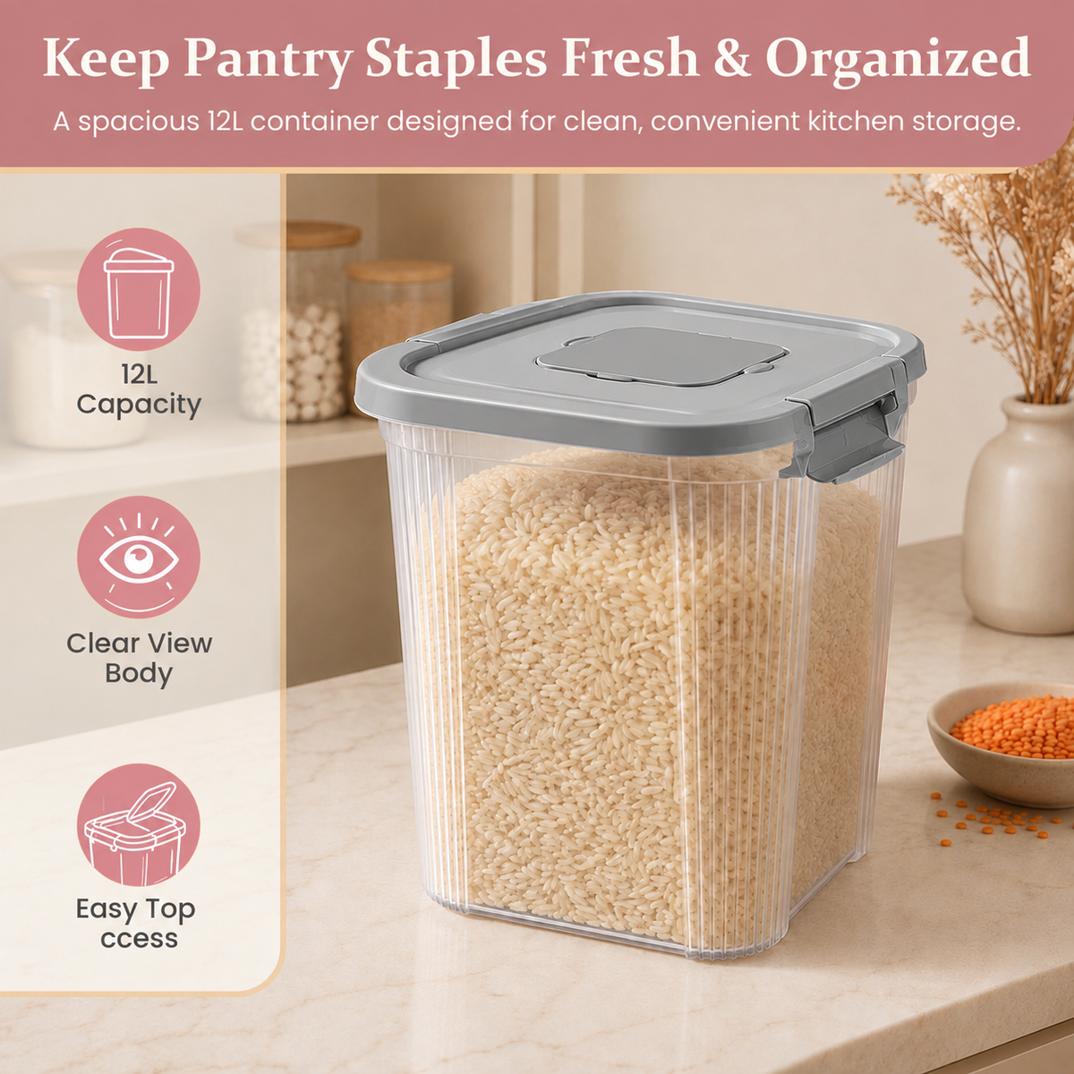 Harvest Food Storage Container 12L